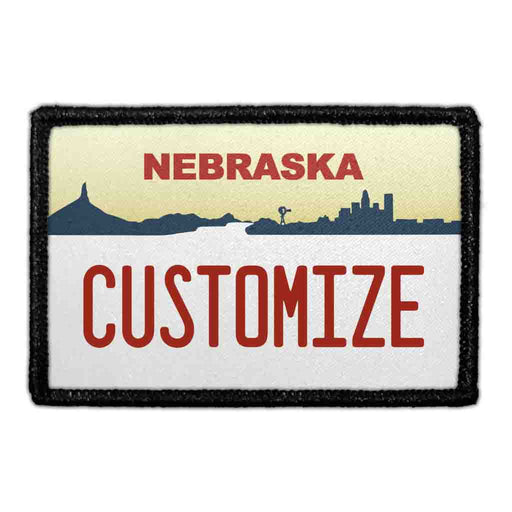 Customizable - Nevada License Plate - Removable Patch - Pull Patch - Removable Patches That Stick To Your Gear