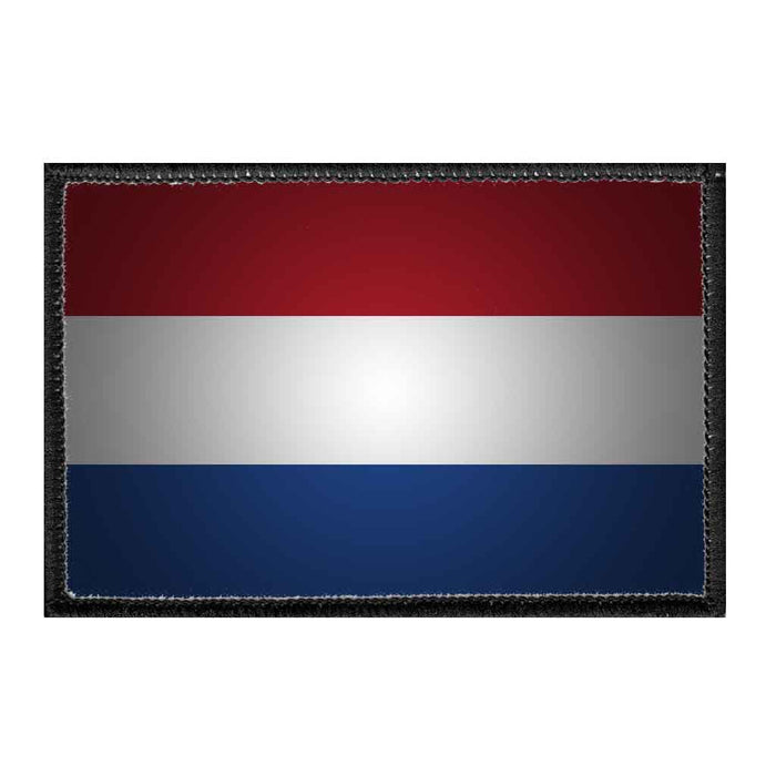 Netherlands Flag - Color - Removable Patch - Pull Patch - Removable Patches For Authentic Flexfit and Snapback Hats