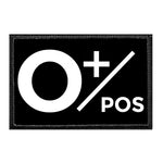 O+ Positive Blood Type - Removable Patch — Pull Patch - Removable ...