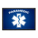 Paramedic - Blue - Removable Patch - Pull Patch - Removable Patches For Authentic Flexfit and Snapback Hats