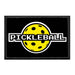 Pickleball - 8-Bit - Yellow - Removable Patch - Pull Patch - Removable Patches For Authentic Flexfit and Snapback Hats