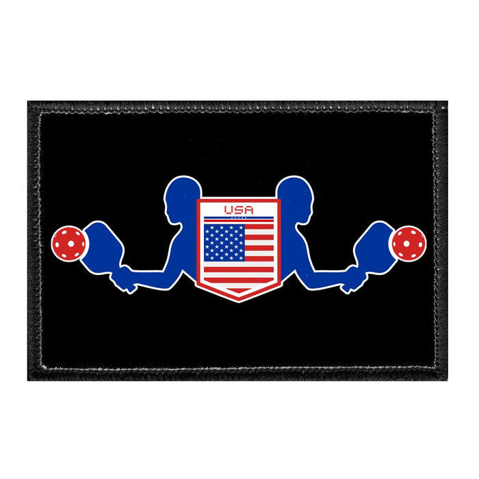 Pickleball USA - Removable Patch - Pull Patch - Removable Patches For Authentic Flexfit and Snapback Hats