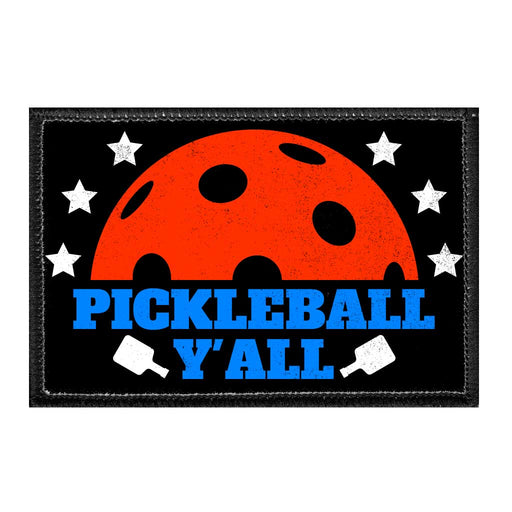 Pickleball Y'all - Removable Patch - Pull Patch - Removable Patches For Authentic Flexfit and Snapback Hats