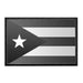 Puerto Rico Flag - Black and White - Removable Patch - Pull Patch - Removable Patches For Authentic Flexfit and Snapback Hats