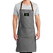 Pull Patch Craftsman Style Full Length BBQ & Baking Apron - Ash Grey - Pull Patch - Removable Patches That Stick To Your Gear