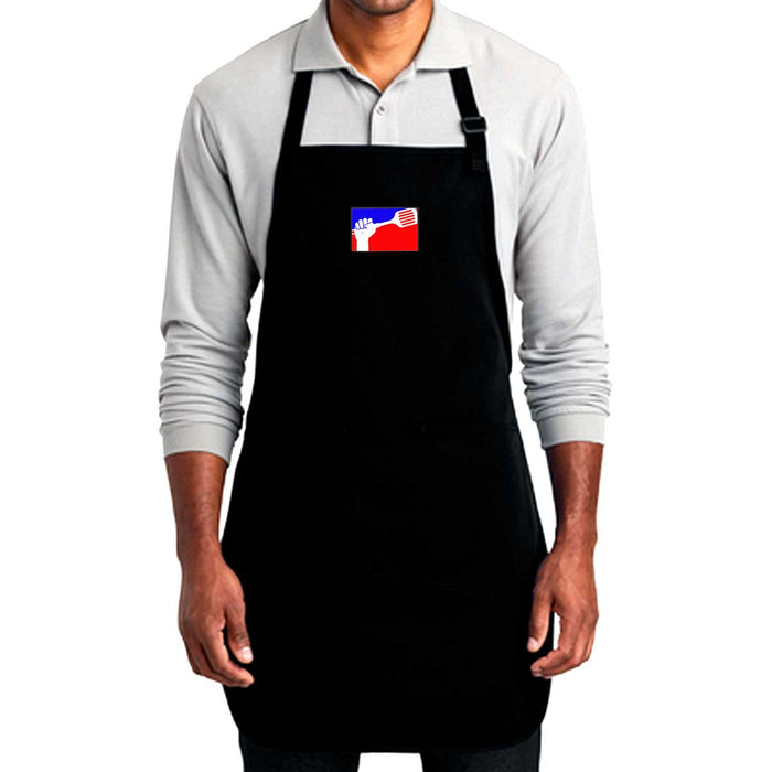 Pull Patch Premium Full Length BBQ & Baking Apron - Black - Pull Patch - Removable Patches That Stick To Your Gear