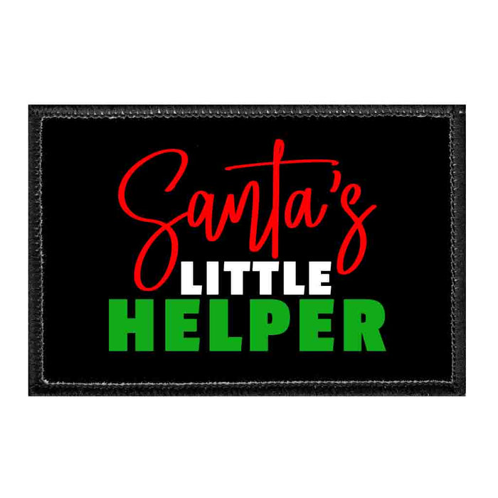 Santa's Little Helper - Removable Patch - Pull Patch - Removable Patches That Stick To Your Gear