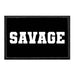 Savage - Black and White - Removable Patch - Pull Patch - Removable Patches For Authentic Flexfit and Snapback Hats