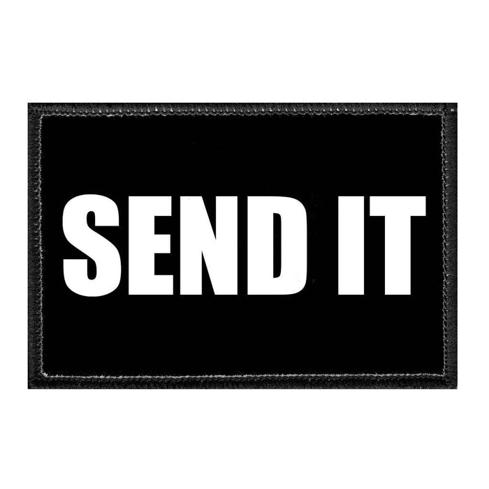 Send It - Removable Patch - Pull Patch - Removable Patches For Authentic Flexfit and Snapback Hats