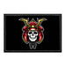 Skull With Samurai Helmet - Removable Patch - Pull Patch - Removable Patches That Stick To Your Gear