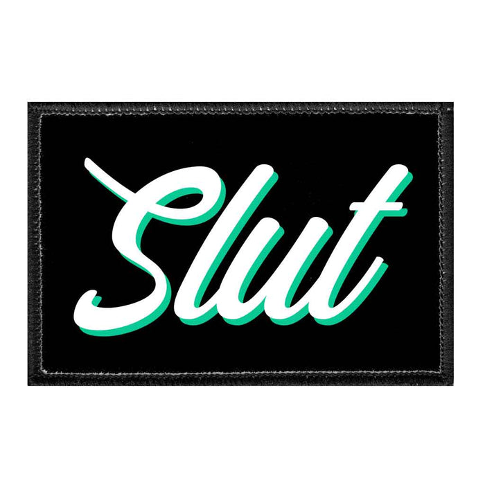 Slut - Removable Patch - Pull Patch - Removable Patches For Authentic Flexfit and Snapback Hats