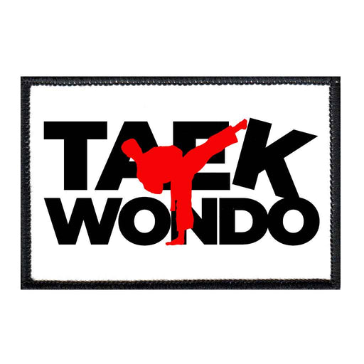 Taekwondo - Kick - Removable Patch - Pull Patch - Removable Patches For Authentic Flexfit and Snapback Hats