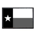 Texas State Flag - Black and White - Patch - Pull Patch - Removable Patches For Authentic Flexfit and Snapback Hats