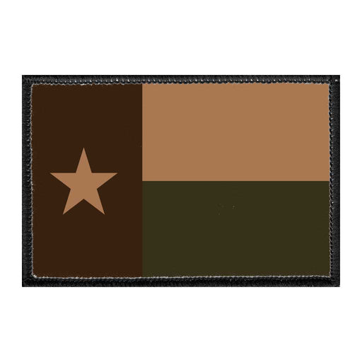 Texas State Flag - Multi-Tan - Removable Patch - Pull Patch - Removable Patches For Authentic Flexfit and Snapback Hats