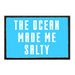 The Ocean Made Me Salty - Removable Patch - Pull Patch - Removable Patches For Authentic Flexfit and Snapback Hats