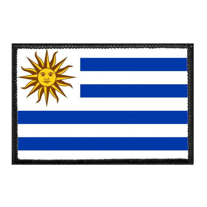 Uruguay Flag - Color - Removable Patch - Pull Patch - Removable Patches For Authentic Flexfit and Snapback Hats