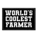 World's Coolest Farmer - Removable Patch - Pull Patch - Removable Patches For Authentic Flexfit and Snapback Hats