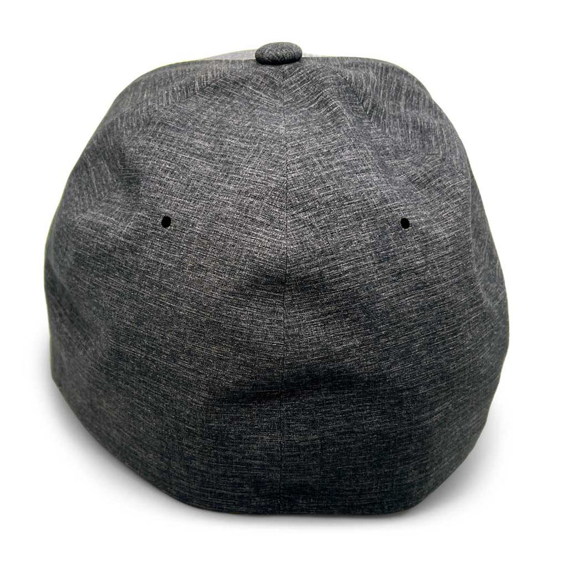 2-Tone - Melange Dark Grey and Charcoal - Delta Premium Flexfit Hat by Pull Patch