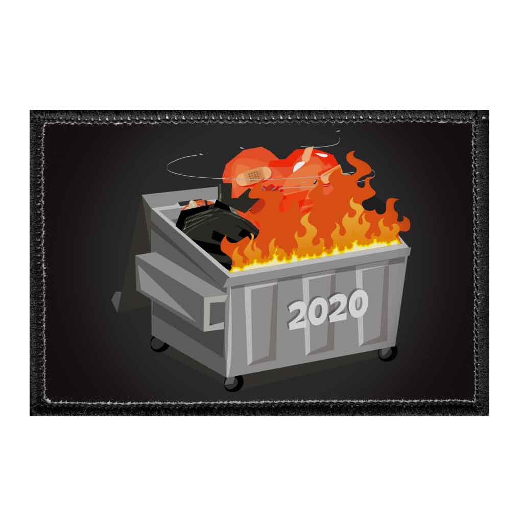 2020 Dumpster Fire - Removable Patch - Pull Patch - Removable Patches For Authentic Flexfit and Snapback Hats