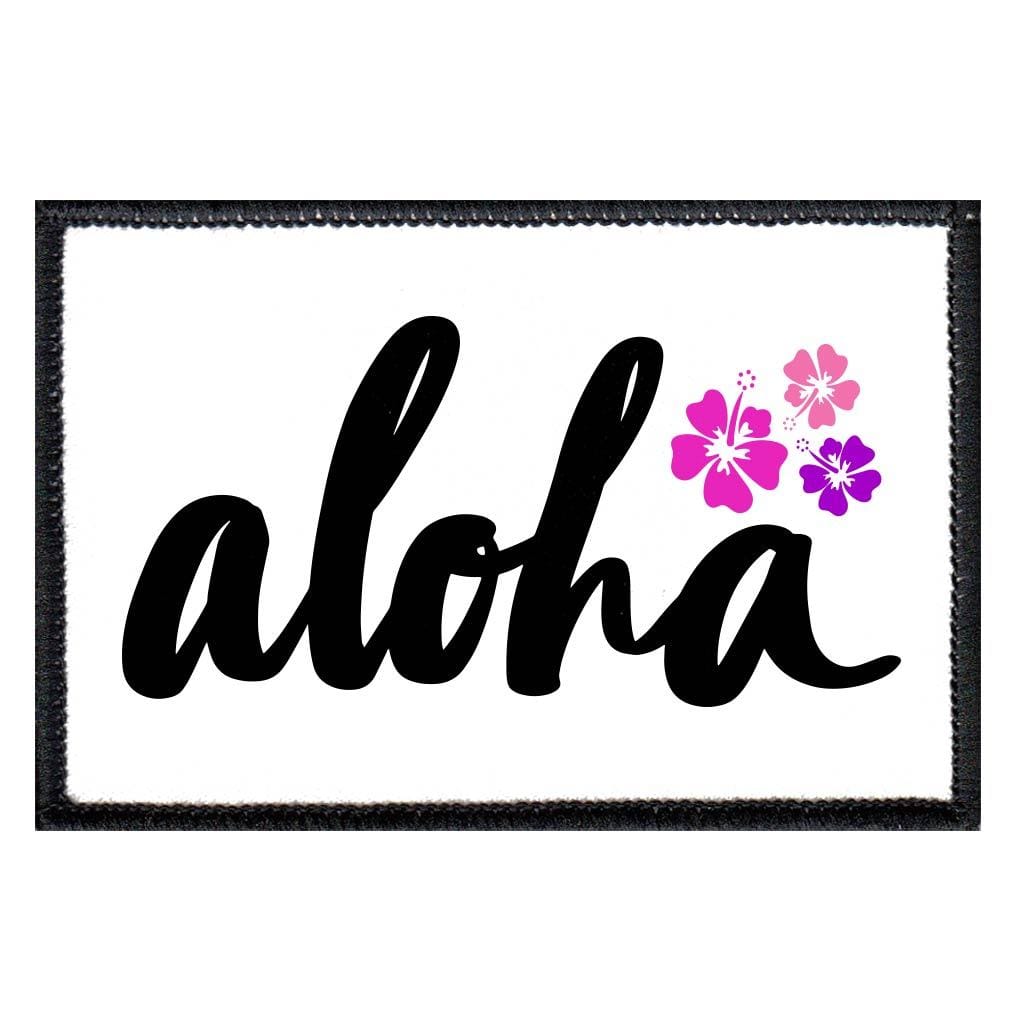 Aloha - Removable Patch - Pull Patch - Removable Patches For Authentic Flexfit and Snapback Hats