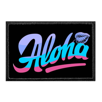 Aloha - Wave - Removable Patch - Pull Patch - Removable Patches For Authentic Flexfit and Snapback Hats