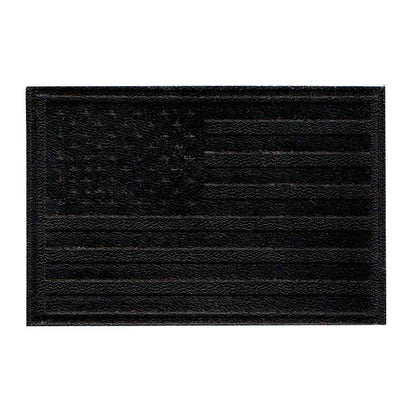 American Flag - Black Leather - Removable Patch - Pull Patch - Removable Patches For Authentic Flexfit and Snapback Hats