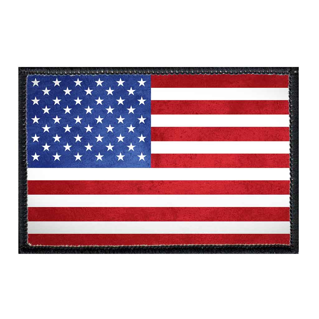American Flag - Patch - Pull Patch - Removable Patches For Authentic Flexfit and Snapback Hats