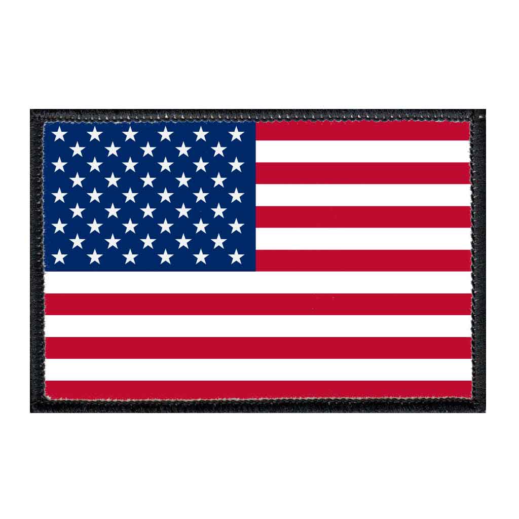 American Flag - Patch - Pull Patch - Removable Patch - For Authentic Flexfit and Snapback Hats