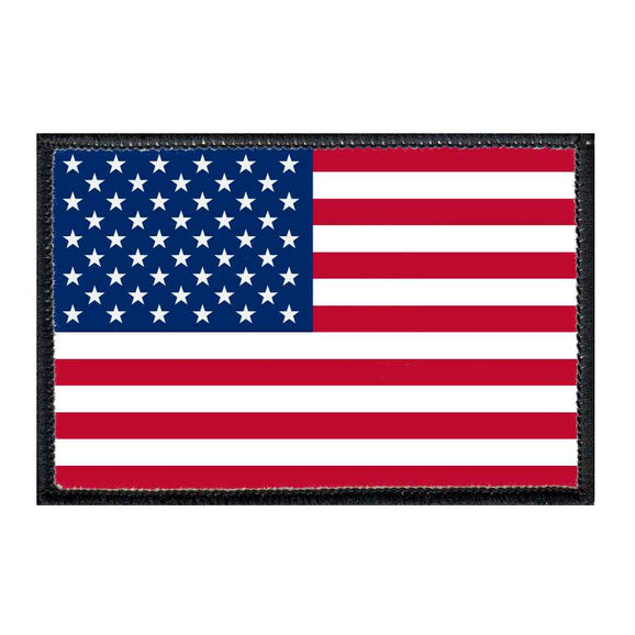 American Flag - Patch - Pull Patch - Removable Patch - For Authentic Flexfit and Snapback Hats