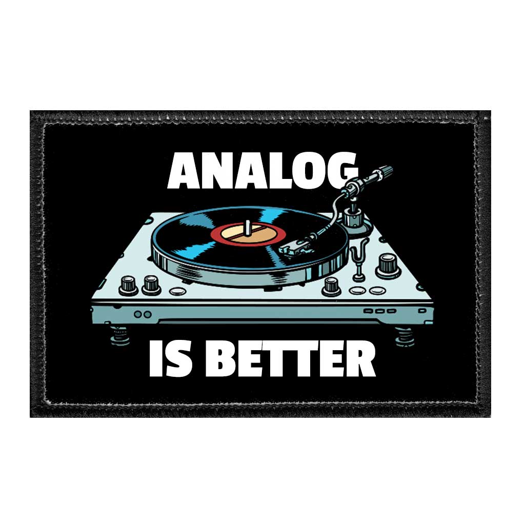 Analog Is Better - Removable Patch - Pull Patch - Removable Patches For Authentic Flexfit and Snapback Hats
