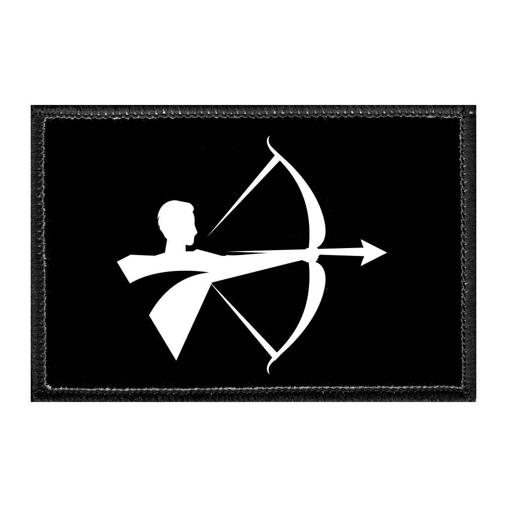 Archer Silhouette Logo - Removable Patch - Pull Patch - Removable Patches That Stick To Your Gear