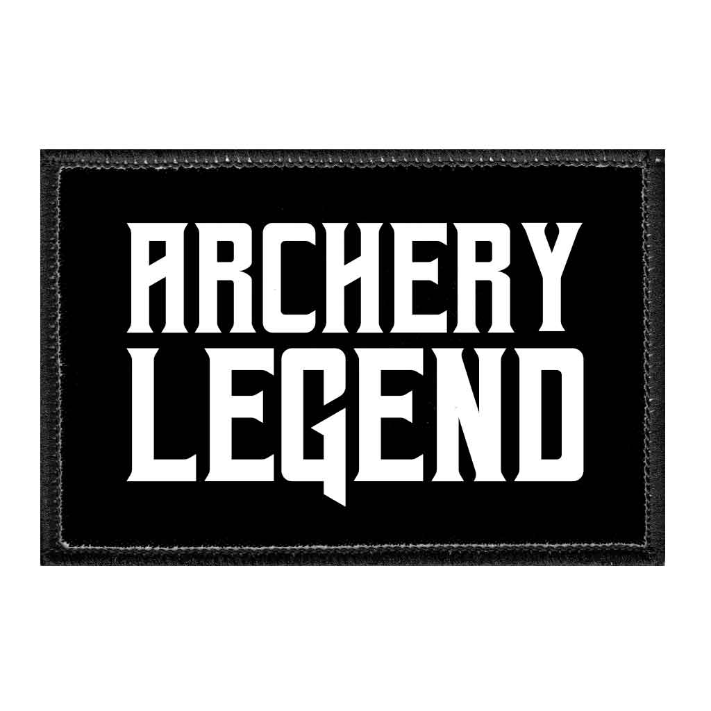 Archery Legend - Removable Patch - Pull Patch - Removable Patches That Stick To Your Gear