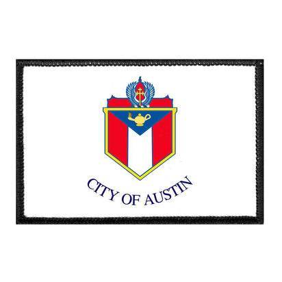 Austin City Flag - Color - Removable Patch - Pull Patch - Removable Patches For Authentic Flexfit and Snapback Hats