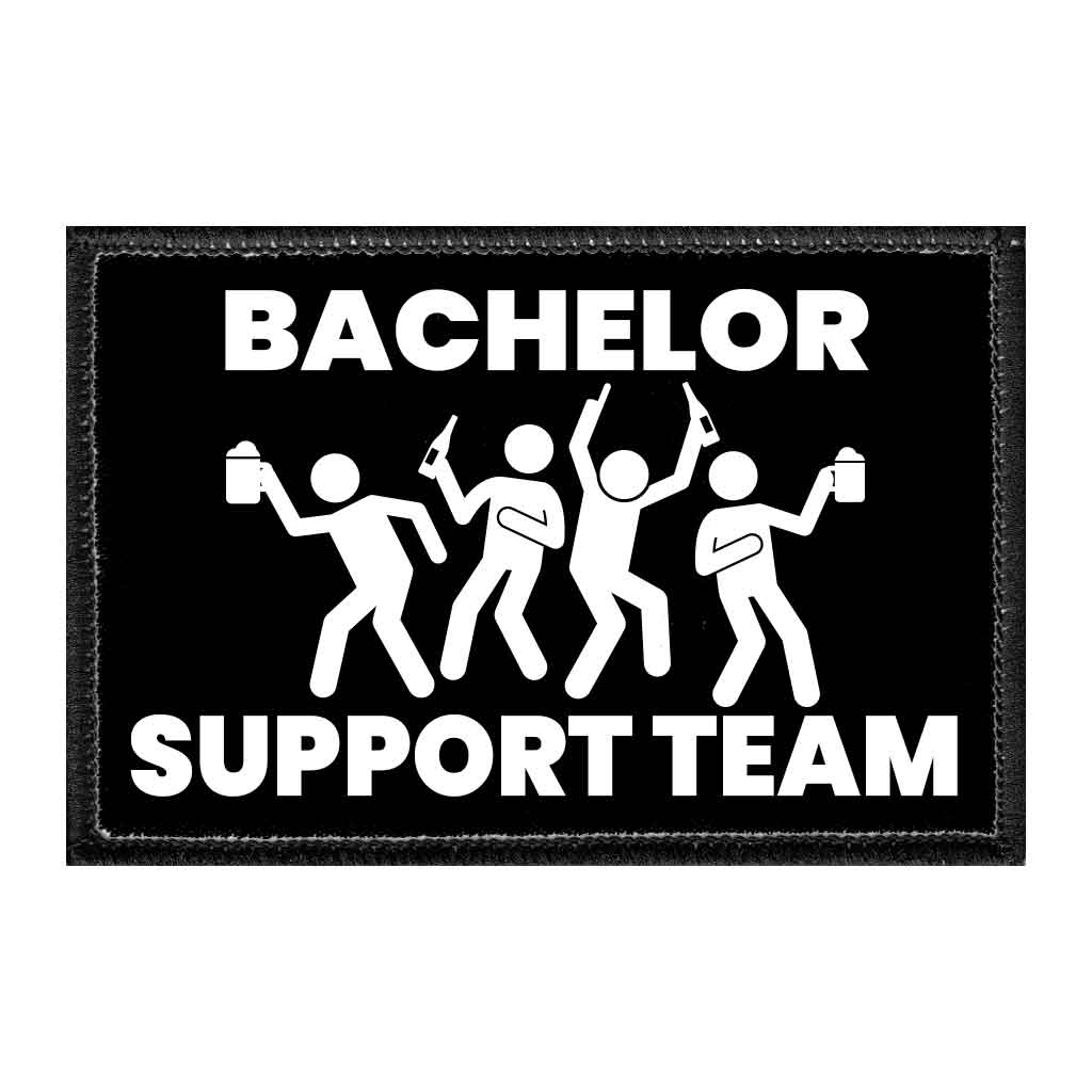 Bachelor Support Team - Removable Patch - Pull Patch - Removable Patches That Stick To Your Gear
