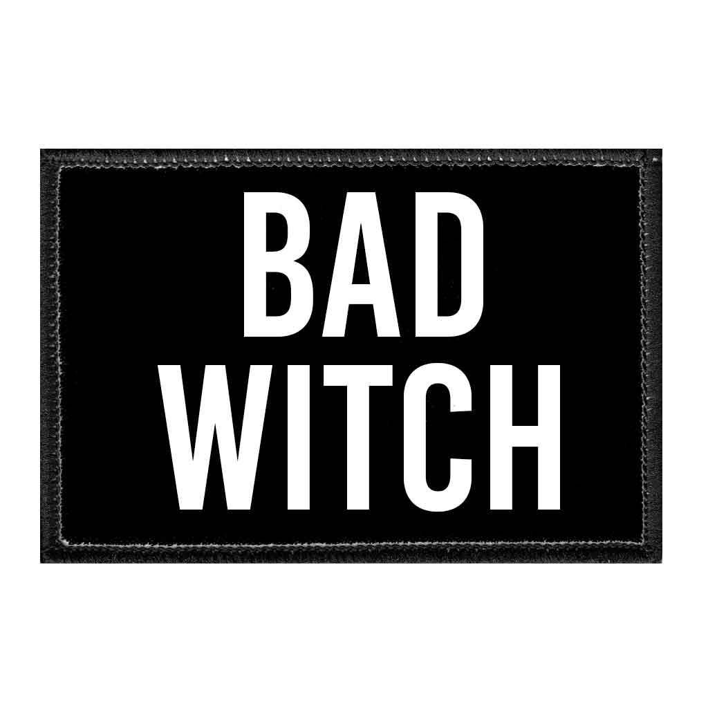 Bad Witch - Removable Patch - Pull Patch - Removable Patches For Authentic Flexfit and Snapback Hats