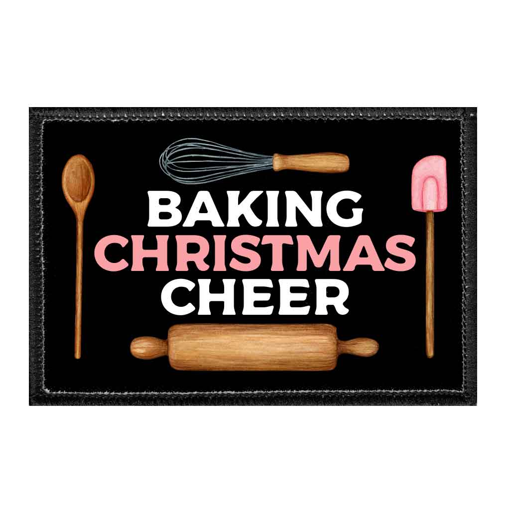 Baking Christmas Cheer - Removable Patch - Pull Patch - Removable Patches That Stick To Your Gear