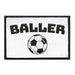 Baller - Soccer - Patch - Pull Patch - Removable Patches For Authentic Flexfit and Snapback Hats