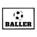 Baller - Soccer - Removable Patch - Pull Patch - Removable Patches For Authentic Flexfit and Snapback Hats