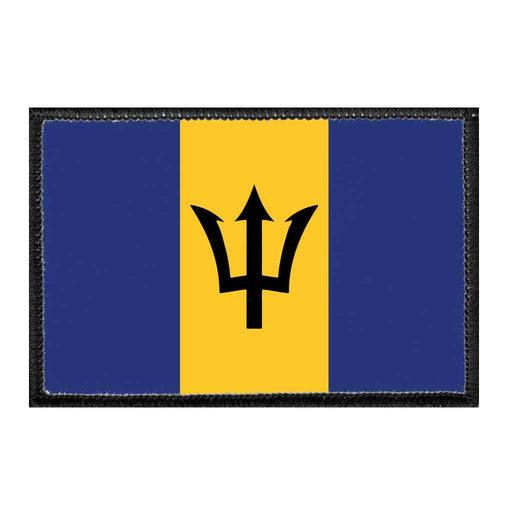 Barbados Flag - Color - Removable Patch - Pull Patch - Removable Patches For Authentic Flexfit and Snapback Hats