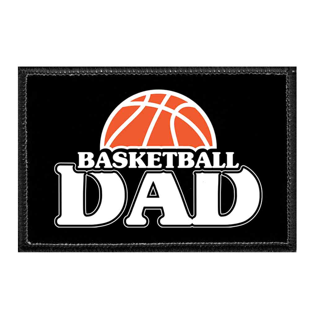 Basketball Dad - Removable Patch - Pull Patch - Removable Patches For Authentic Flexfit and Snapback Hats