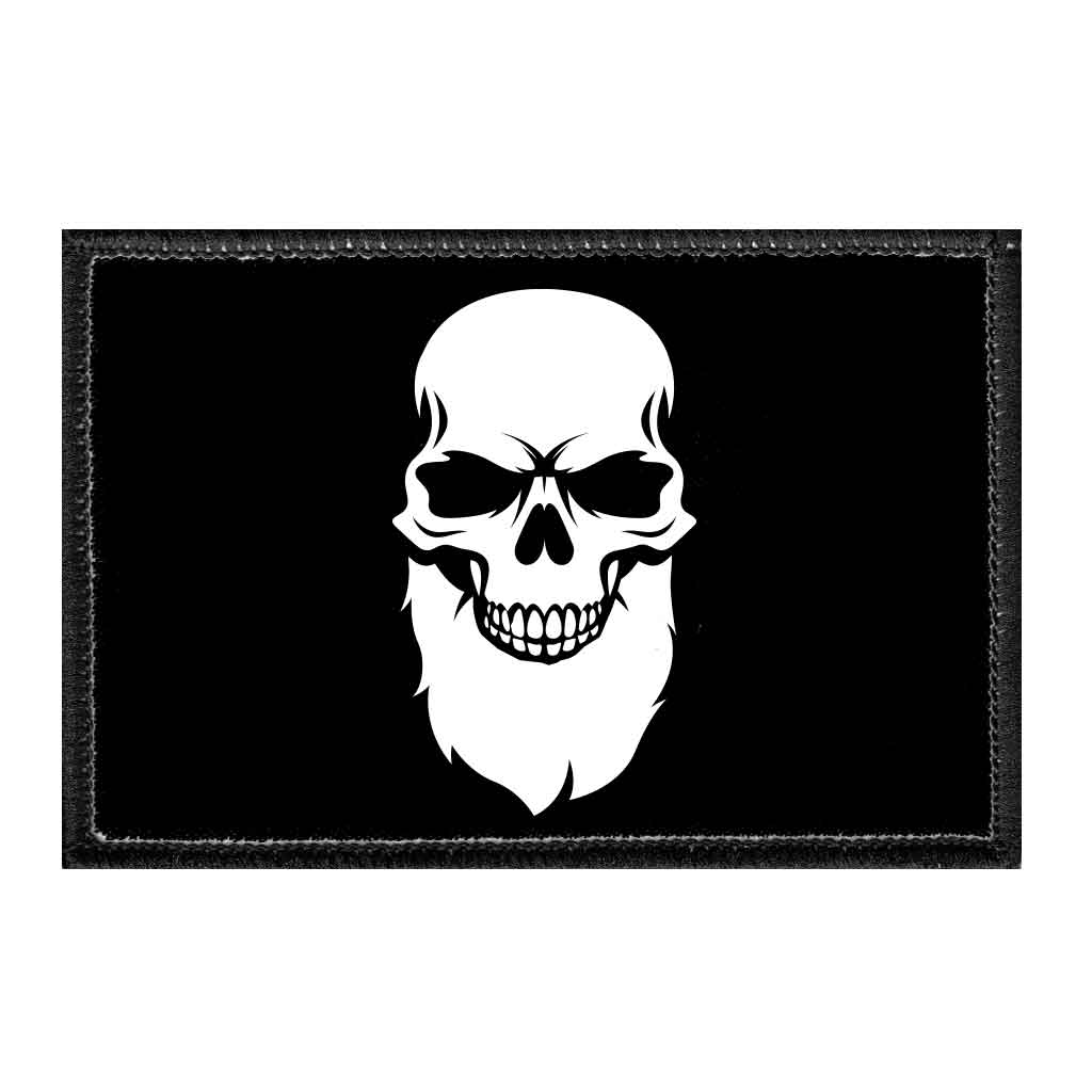 Bearded Skull - Removable Patch - Pull Patch - Removable Patches That Stick To Your Gear