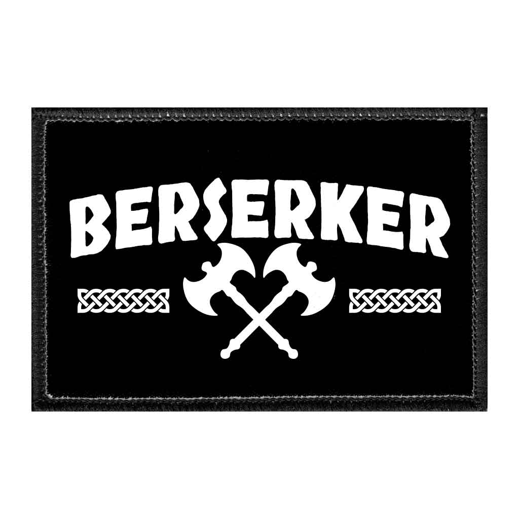 Berserker - Removable Patch - Pull Patch - Removable Patches That Stick To Your Gear