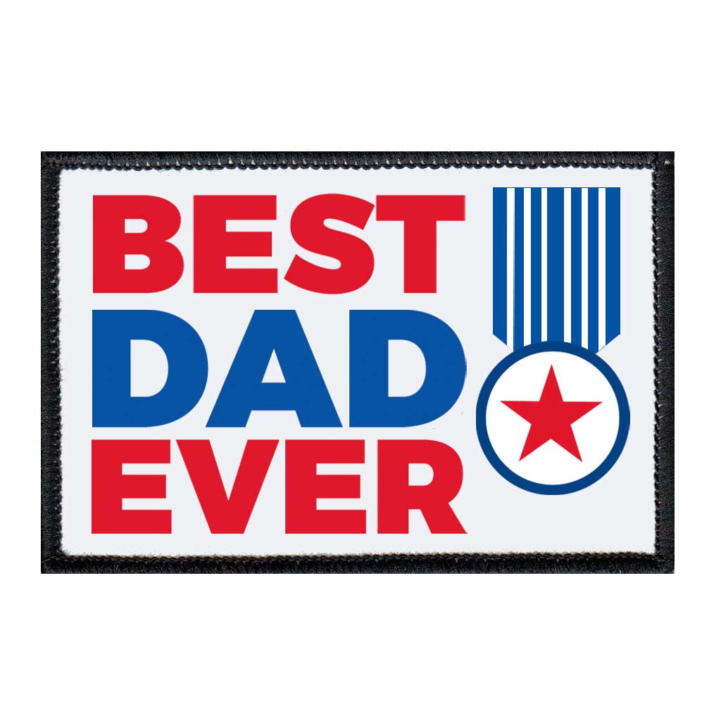 Best Dad Ever - Removable Patch - Pull Patch - Removable Patches For Authentic Flexfit and Snapback Hats