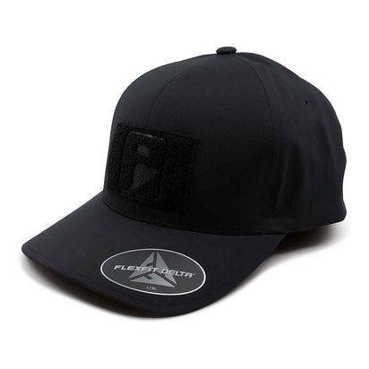 Black - Delta Premium Flexfit Hat by Pull Patch