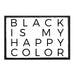 Black Is My Happy Color - Patch - Pull Patch - Removable Patches For Authentic Flexfit and Snapback Hats