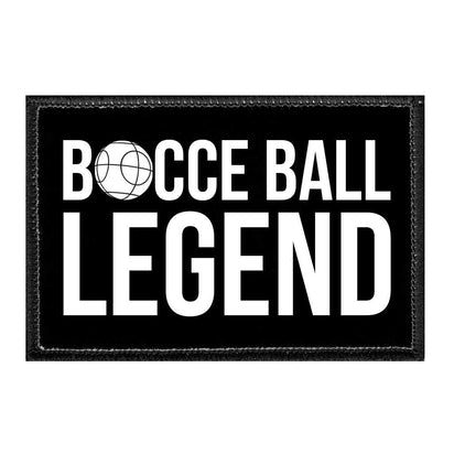 Bocce Ball Legend - Removable Patch - Pull Patch - Removable Patches For Authentic Flexfit and Snapback Hats