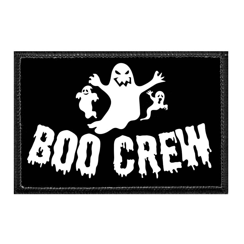 Boo Crew - Removable Patch - Pull Patch - Removable Patches For Authentic Flexfit and Snapback Hats
