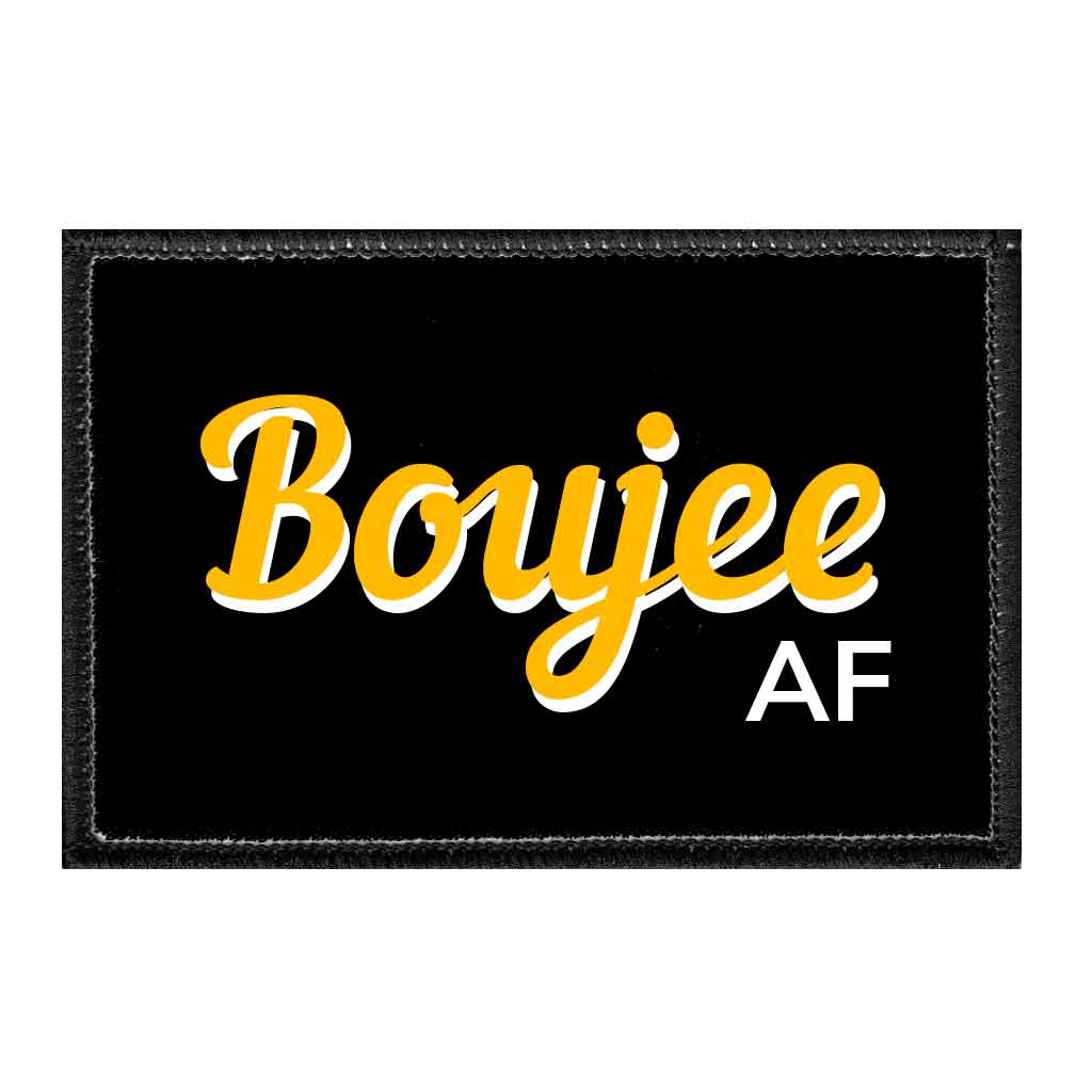 Boujee AF - Removable Patch - Pull Patch - Removable Patches For Authentic Flexfit and Snapback Hats