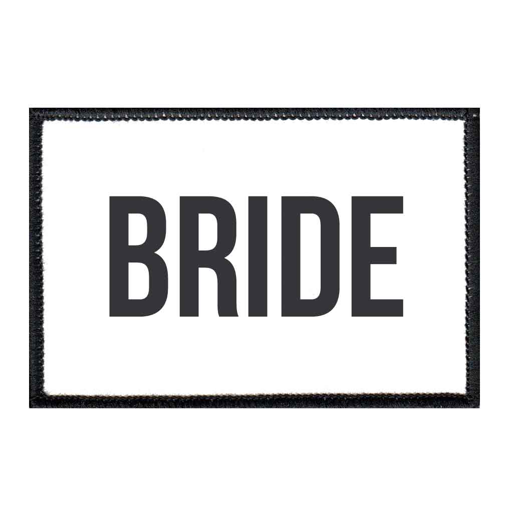 Bride - Patch - Pull Patch - Removable Patches For Authentic Flexfit and Snapback Hats