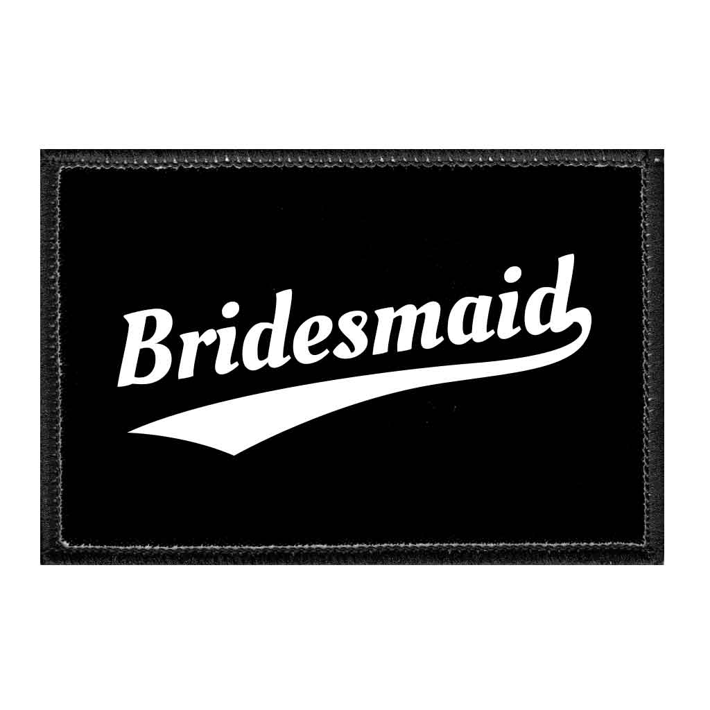 Bridesmaid - Sports - Removable Patch - Pull Patch - Removable Patches For Authentic Flexfit and Snapback Hats